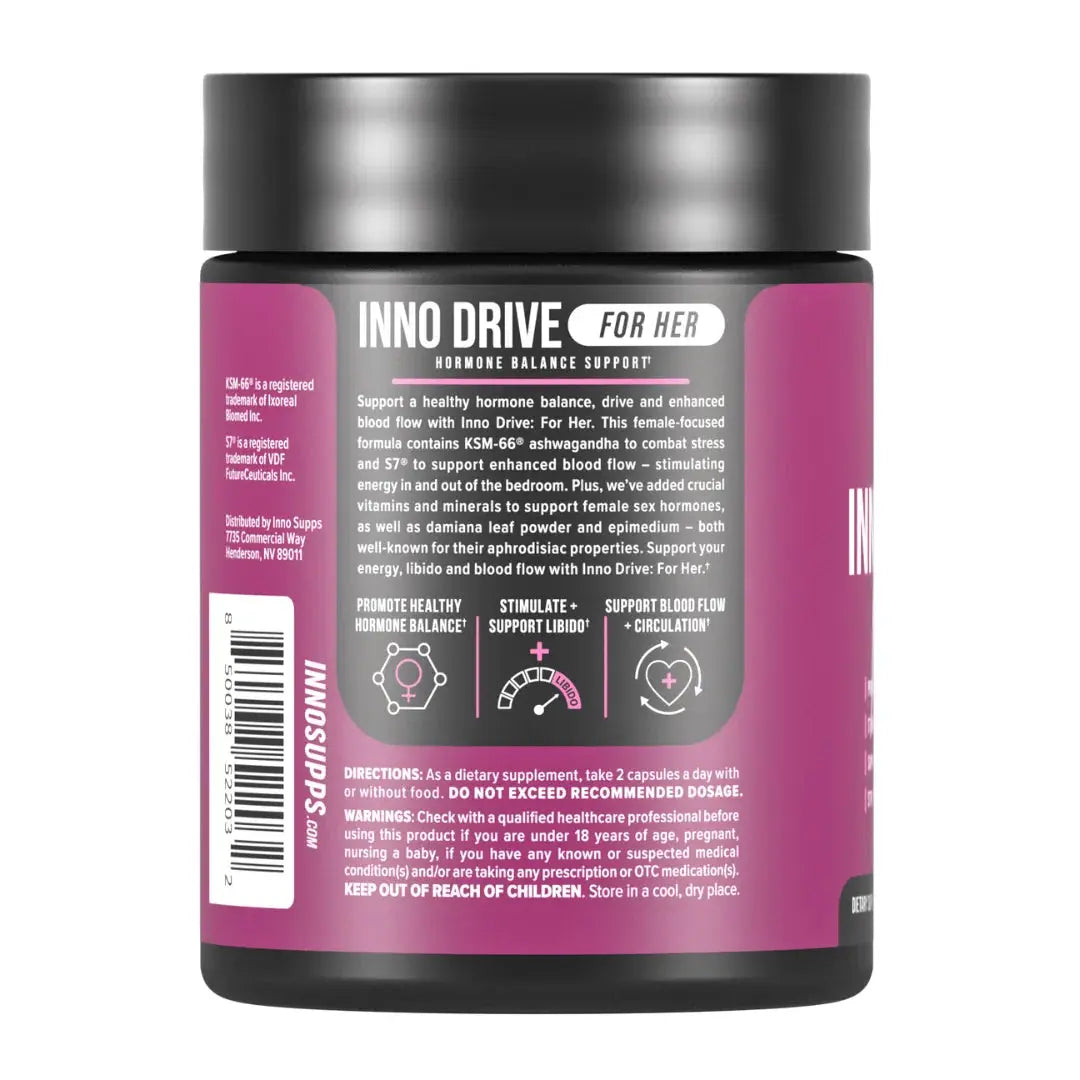 INNO DRIVE: FOR HER - Doctor Recommended Supplement for Women's Sexual Health and Hormone Balance