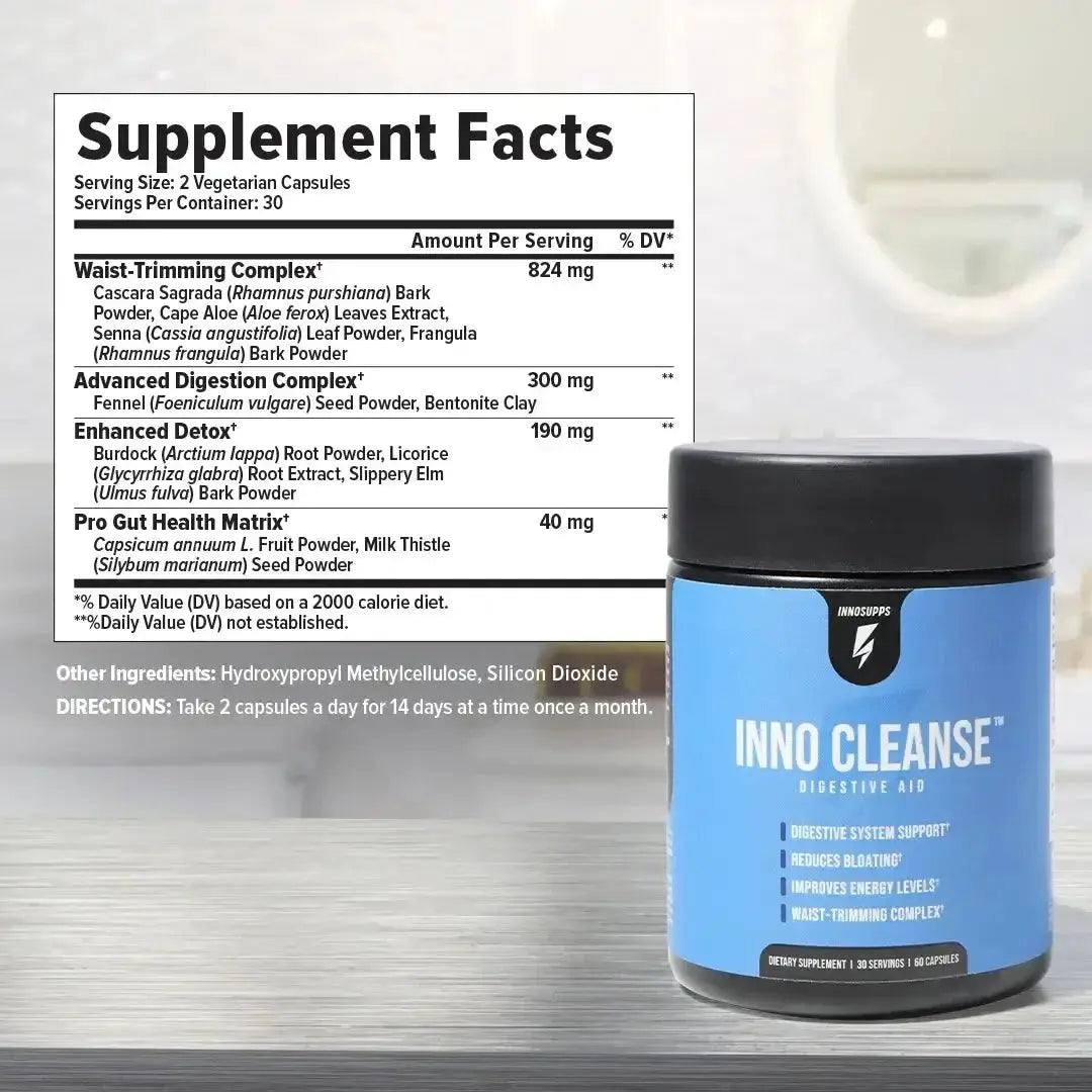 INNO CLEANSE - Full-Body Detox Supplement for Gut Health and Waste Elimination