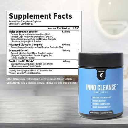 INNO CLEANSE - Full-Body Detox Supplement for Gut Health and Waste Elimination