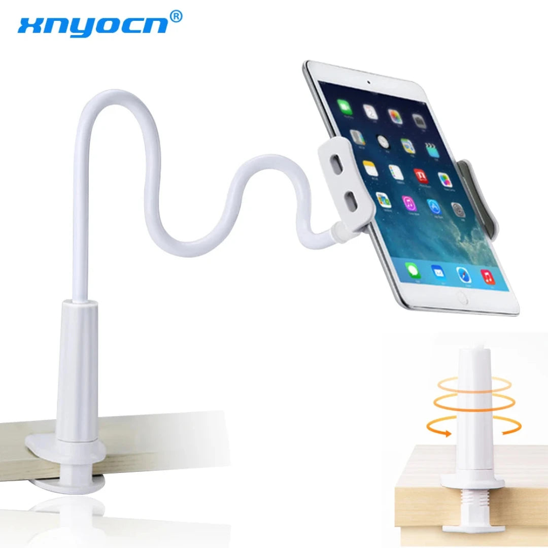 Xnyocn Phone holder Universal 360 Rotating Flexible Long Arm lazy Holder Clamp Bed Tablet Car Selfie Mount for ipad Phone Pad