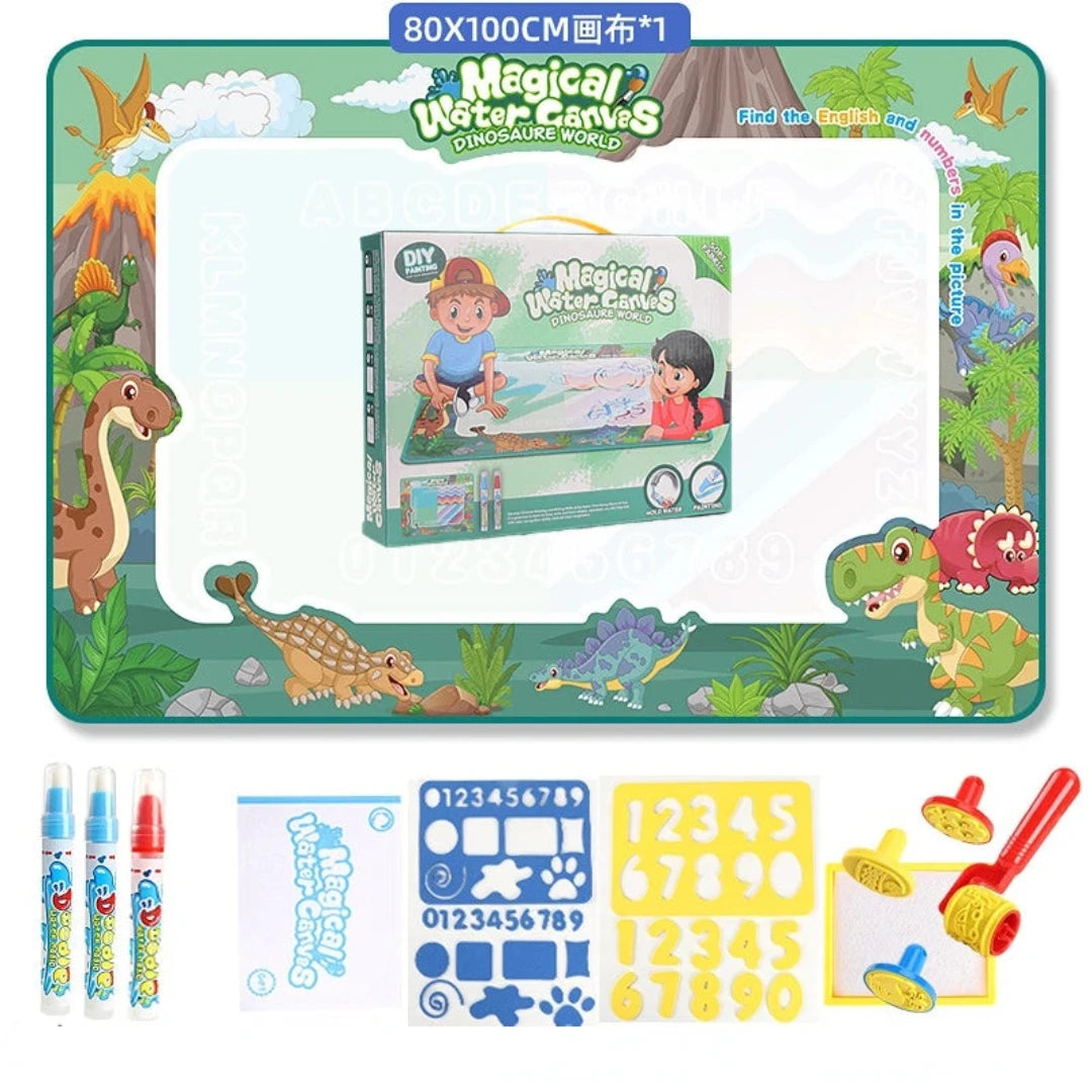 100x80CM Magic Water Drawing Mat with Reusable Magic Pens for Kids