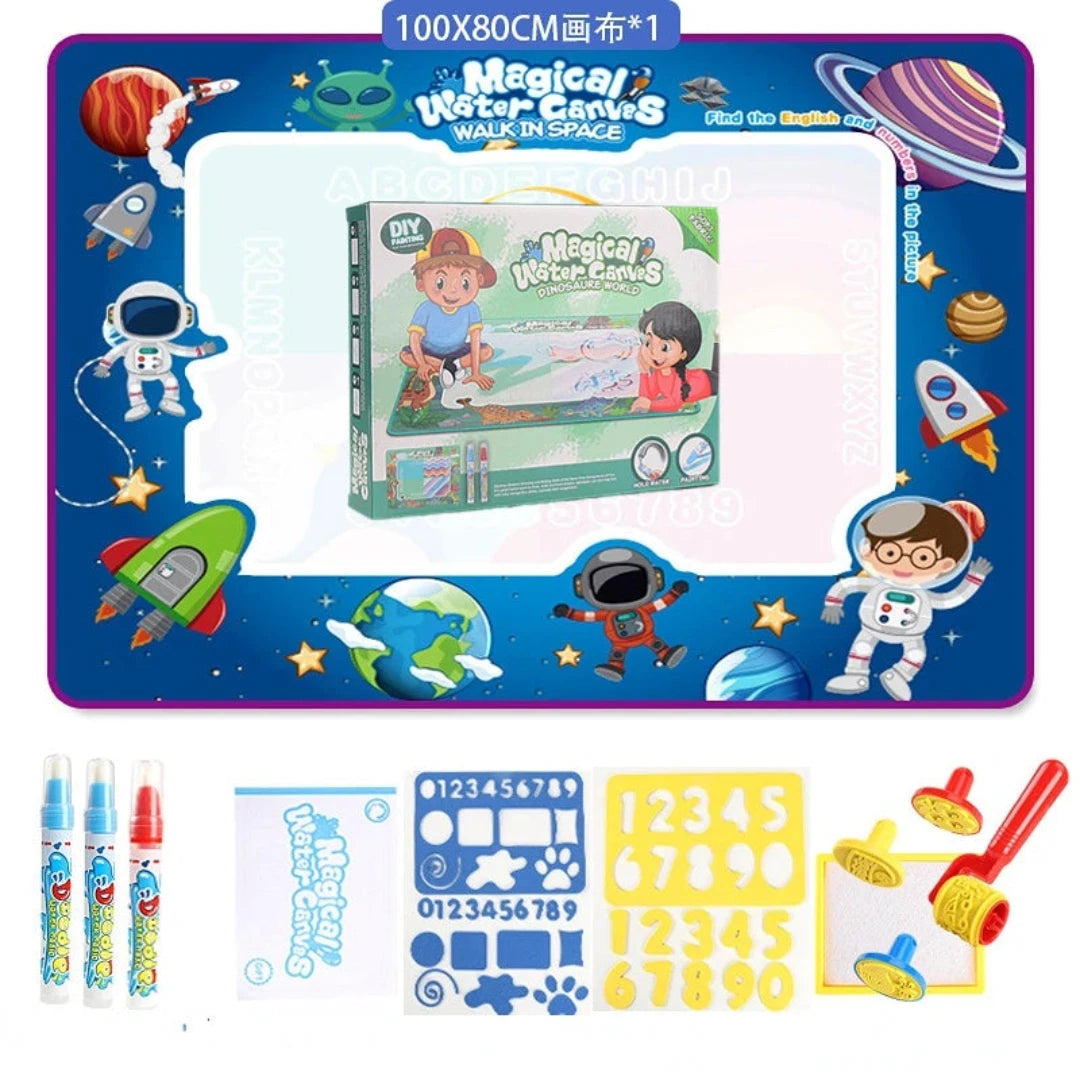 100x80CM Magic Water Drawing Mat with Reusable Magic Pens for Kids