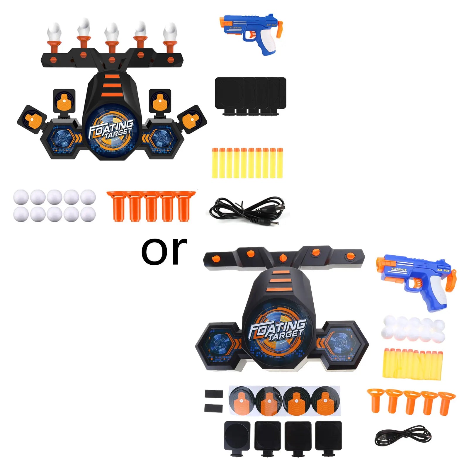 Engaging Shooting Game Set with Electric Floating Targets for Kids and Adults