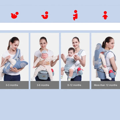 Four Seasons Universal Baby Carrying Bag with Waist Stool Strap for 0-24 Months