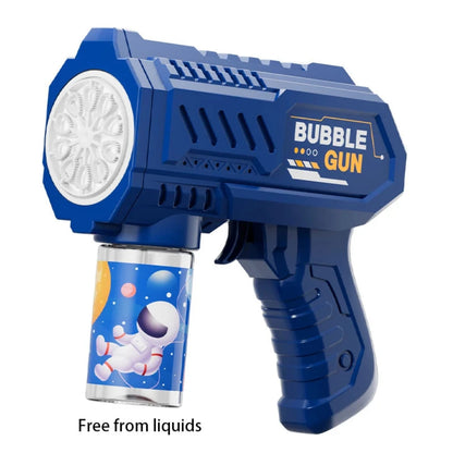 Astronaut Electric Bubble Gun Kids Toy with Flashing Lights, 360° Rotatable, Blows 5000+ Bubbles per Minute