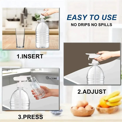 Automatic Drinking Straw Suction Pump Automatic Beverage Straw Beverage Dispenser Magic Tap Spill Proof Water Pump DIY Dispenser Zuclex