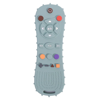 Novelty Silicone TV Remote Control Teether Toy for Baby Sensory Education