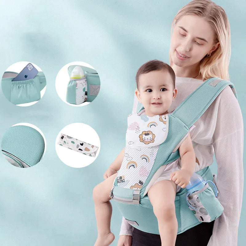 Four Seasons Universal Baby Carrying Bag with Waist Stool Strap for 0-24 Months