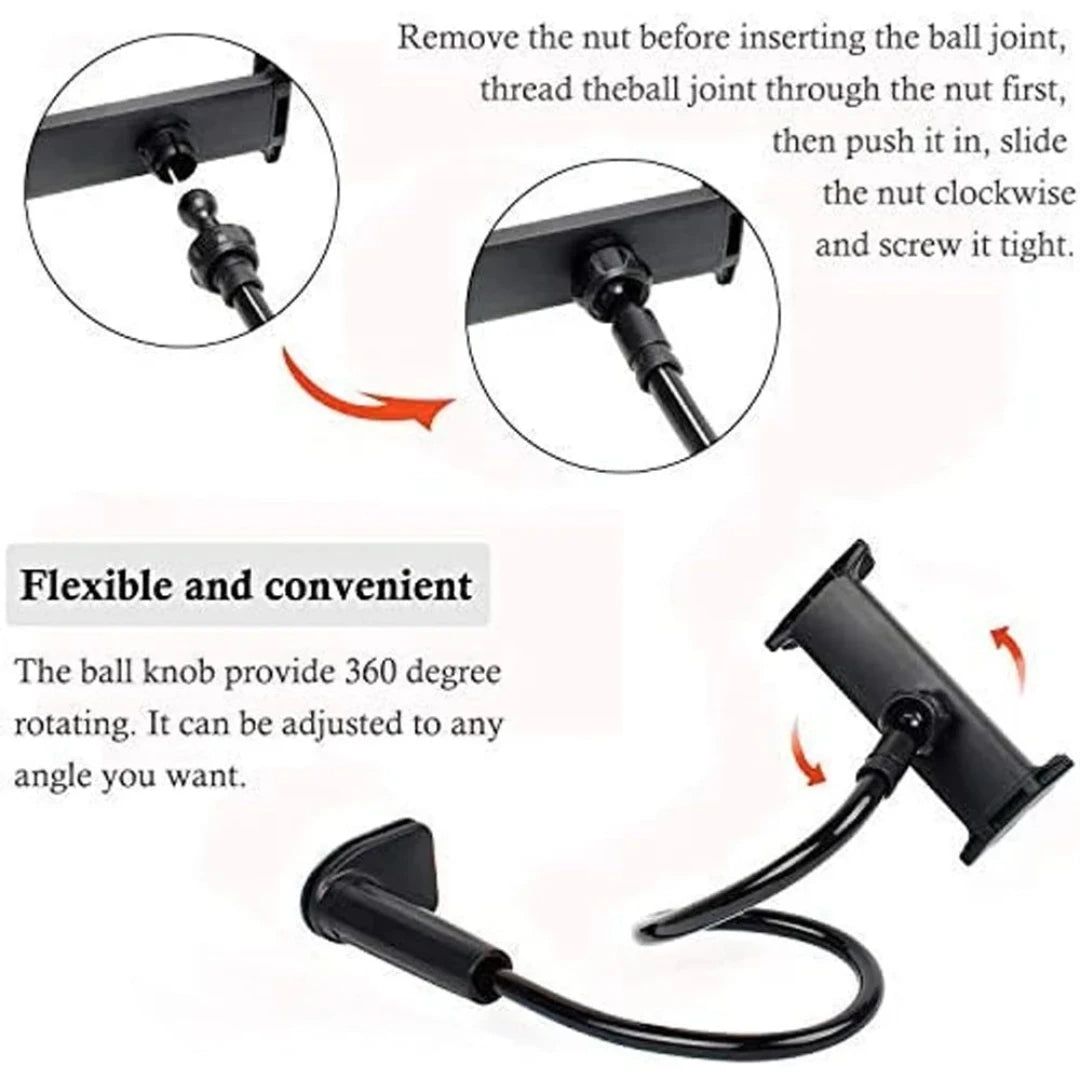 Xnyocn Phone holder Universal 360 Rotating Flexible Long Arm lazy Holder Clamp Bed Tablet Car Selfie Mount for ipad Phone Pad Zuclex