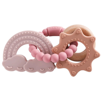 1pc Silicone Teether, Food Grade Baby Toy for Ages 0-12 Months