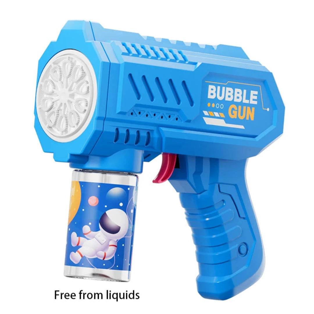 Astronaut Electric Bubble Gun Kids Toy with Flashing Lights, 360° Rotatable, Blows 5000+ Bubbles per Minute