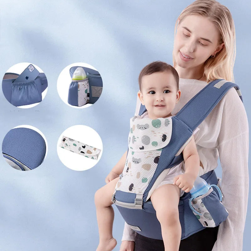 Four Seasons Universal Baby Carrying Bag with Waist Stool Strap for 0-24 Months