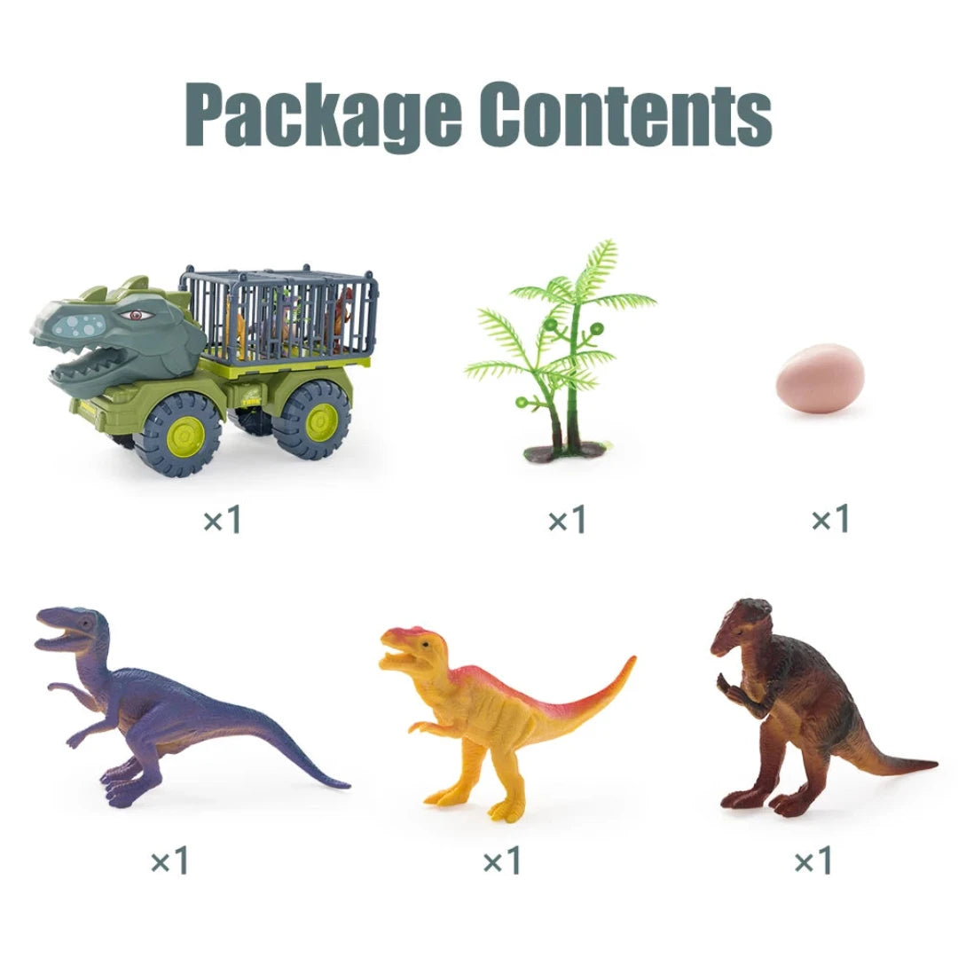 Boys Car Toys Dinosaur Truck Transport Carrier Vehicle Dino Animal Model Tyrannosaurus Rex Truck Game Children Birthday Gifts Zuclex