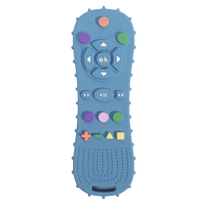 Novelty Silicone TV Remote Control Teether Toy for Baby Sensory Education