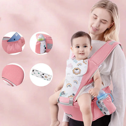 Four Seasons Universal Baby Carrying Bag with Waist Stool Strap for 0-24 Months